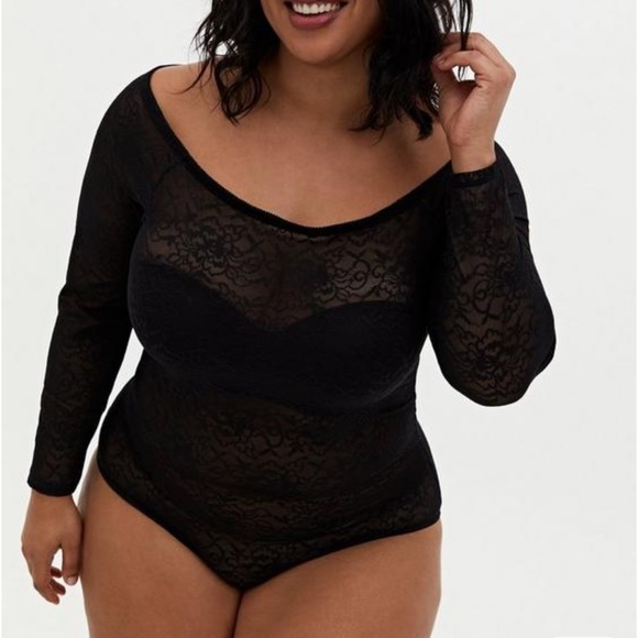 torrid Other - Lace Off-Shoulder Bodysuit